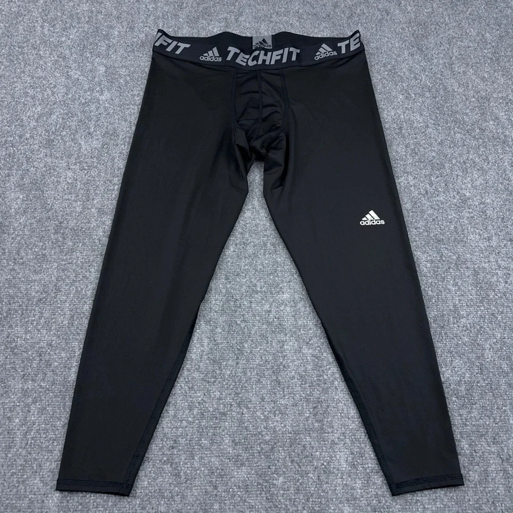 adidas TECHFIT Base Tights Men's 2XL Black Compression Layer Climalite AI3370
